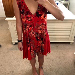 Free People Floral Flowy Dress